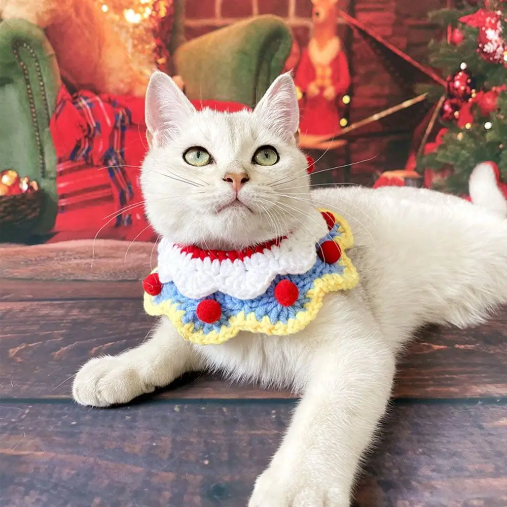 Cute Christmas Pet Collar Handmade Wool Knitted Cat Bib Dog Collar Pet Clothing Necklace New Year Decor Accessories Pet Toy Gift 
Cute Christmas Pet Collar Handmade Wool Knitted Cat Bib Dog Collar Pet Clothing Necklace New Year Decor Accessories Pet Toy Gift