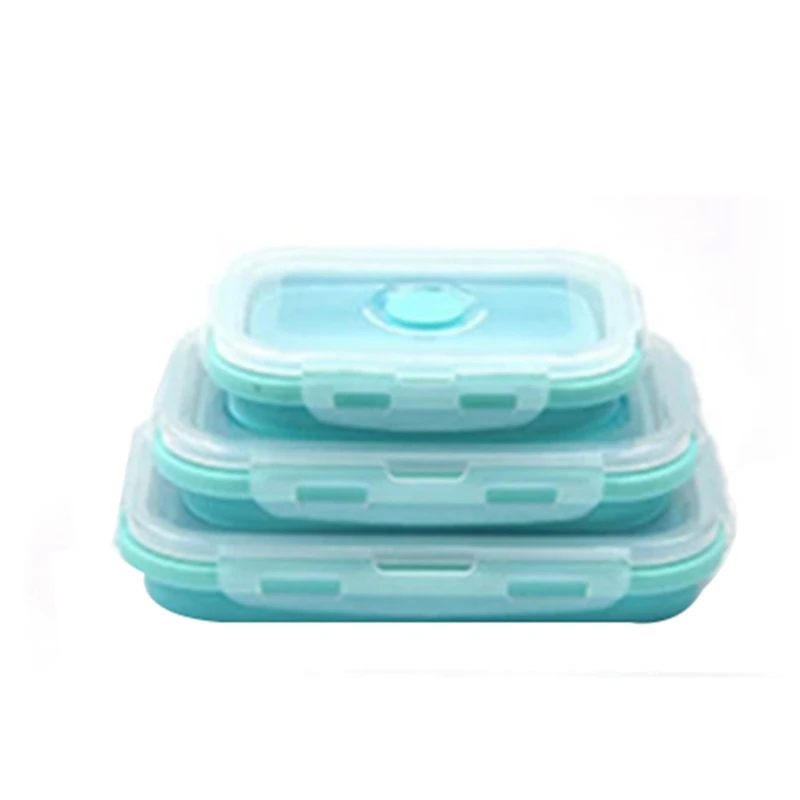 Foldable Silicone Food Lunch Box Fruit Salad Storage Food Box Container Dinnerware Conveniently Lunch Box 
Foldable Silicone Food Lunch Box Fruit Salad Storage Food Box Container Dinnerware Conveniently Lunch Box