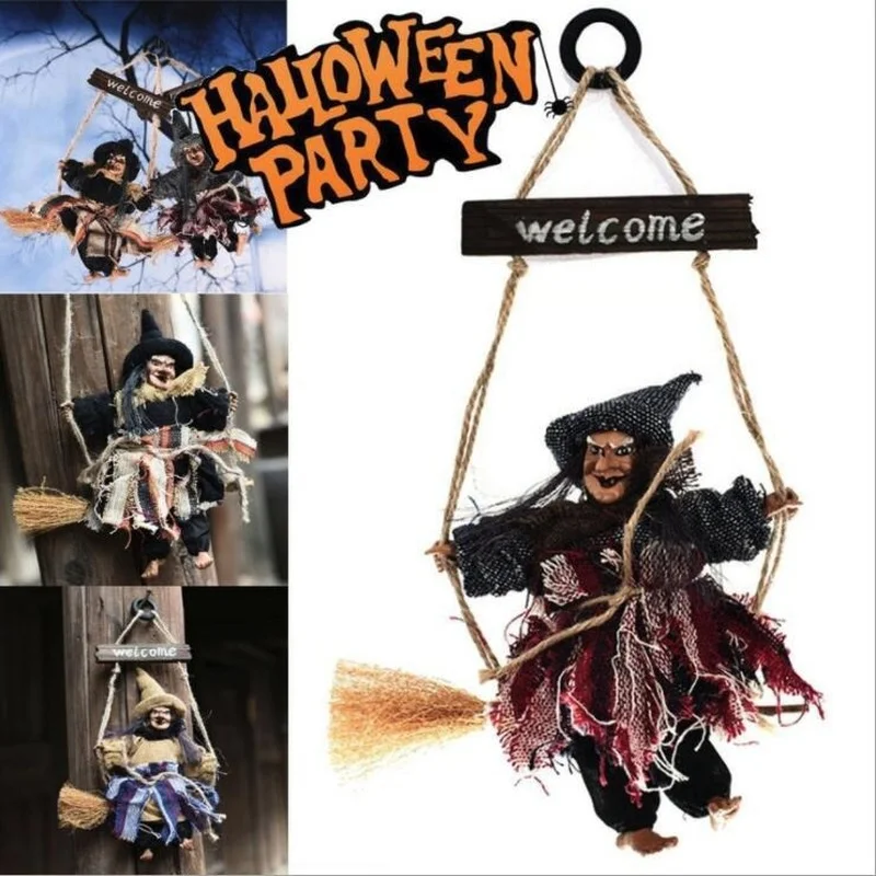1Pcs Halloween Decoration Scary Party Scene Props Black Witch Doll Halloween Hanging Ornaments Horror Halloween House Home Decor
1Pcs Halloween Decoration Scary Party Scene Props Black Witch Doll Halloween Hanging Ornaments Horror Halloween House Home Decor