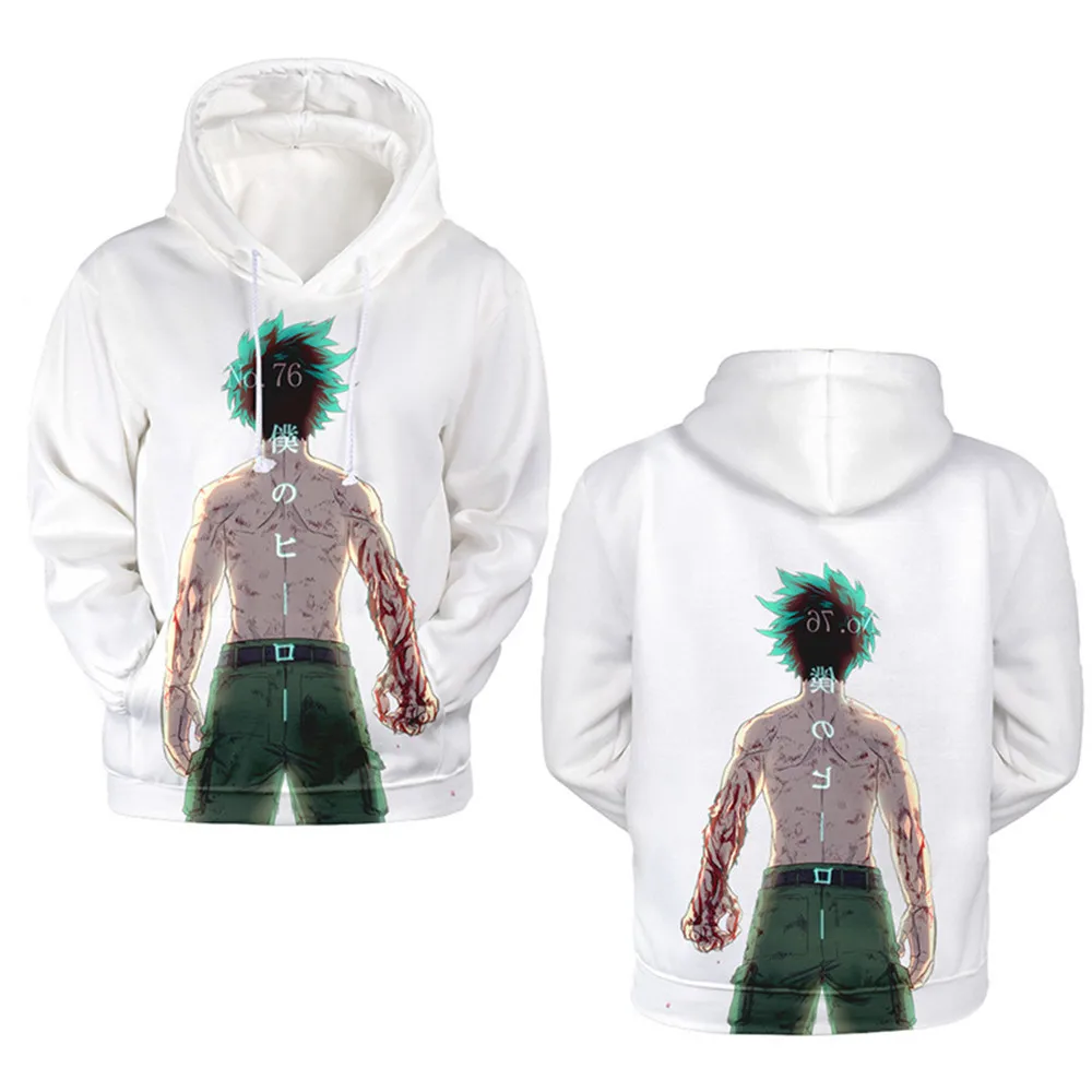 Толстовки с 3D рисунком детские толстовки для мальчиков Roupas My Hero Academy мидория