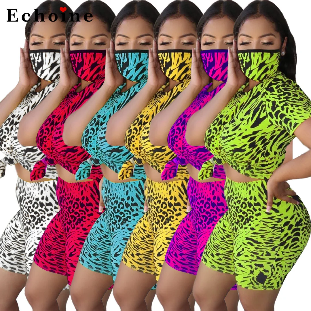 Leopard Print O-Neck Casual Fashion Home Sports Women Two Piece Set Short Pants Jogger T-shirt Tops Casual Lounge Wear Tracksuit
Leopard Print O-Neck Casual Fashion Home Sports Women Two Piece Set Short Pants Jogger T-shirt Tops Casual Lounge Wear Tracksuit