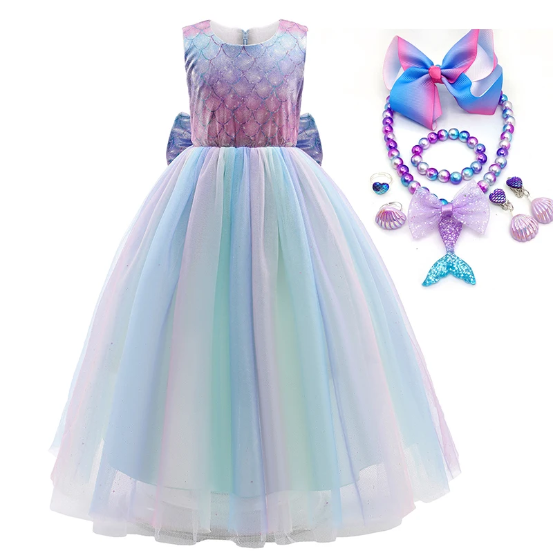 2-10 Years Kids Sleeveless Scale Print Mermaid Dress Girls Halloween Christmas Cosplay Costume Children's Birthday Party Clothes 
2-10 Years Kids Sleeveless Scale Print Mermaid Dress Girls Halloween Christmas Cosplay Costume Children's Birthday Party Clothes