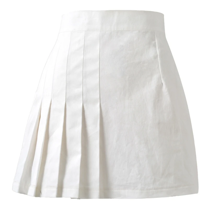 Women Solid Color Irregular Pleated Patchwork Mini Skater Skirt High Waist Zipper A-Line Flared Tennis School Uniform 
Women Solid Color Irregular Pleated Patchwork Mini Skater Skirt High Waist Zipper A-Line Flared Tennis School Uniform