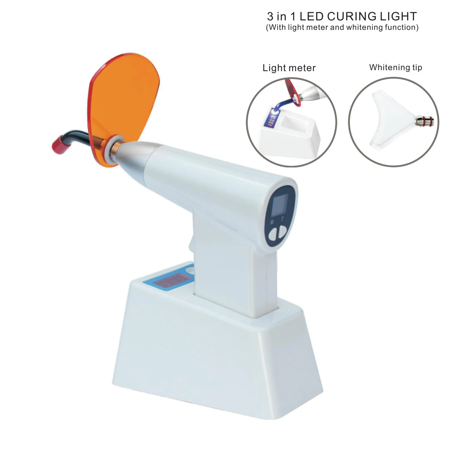 Dental Curing Light Cure Light Cure Lamp Curing Machine with Light Meter Whitening Tip LYC240D Wireless Cordless Solidify LYC2
Dental Curing Light Cure Light Cure Lamp Curing Machine with Light Meter Whitening Tip LYC240D Wireless Cordless Solidify LYC2
