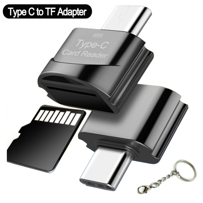 Lector de карты USB 3 1 с высокой скоростью OTG типа C адаптер для microSD TF Otg mini | Мобильные