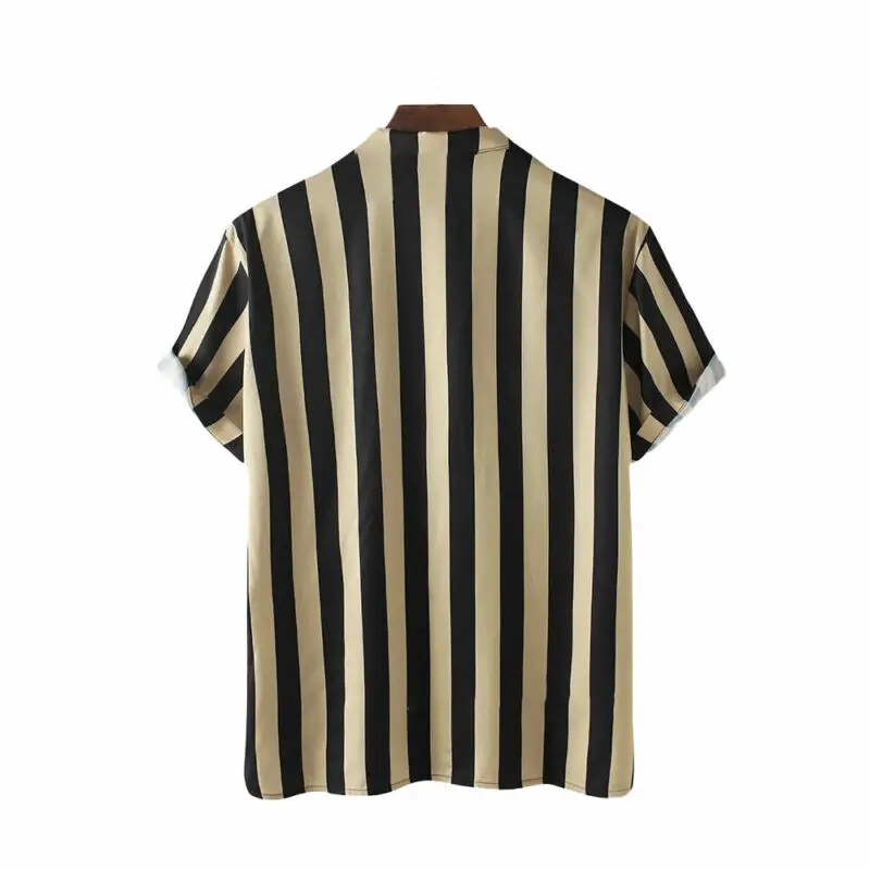 Men Casual Short Sleeve Casual Stripped Printed Beach T-shirt Tee Tops Summer
Men Casual Short Sleeve Casual Stripped Printed Beach T-shirt Tee Tops Summer