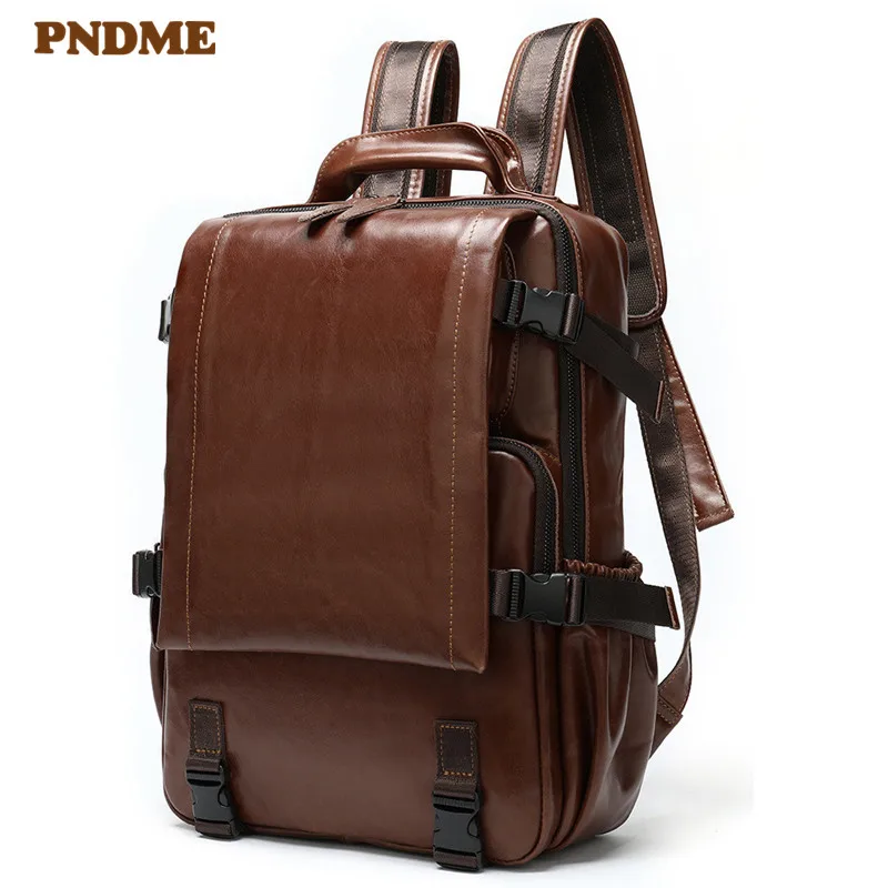Vintage natural genuine leather men's backpack casual fashion cowhide anti-theft laptop bagpack outdoor travel women's bookbag
Vintage natural genuine leather men's backpack casual fashion cowhide anti-theft laptop bagpack outdoor travel women's bookbag