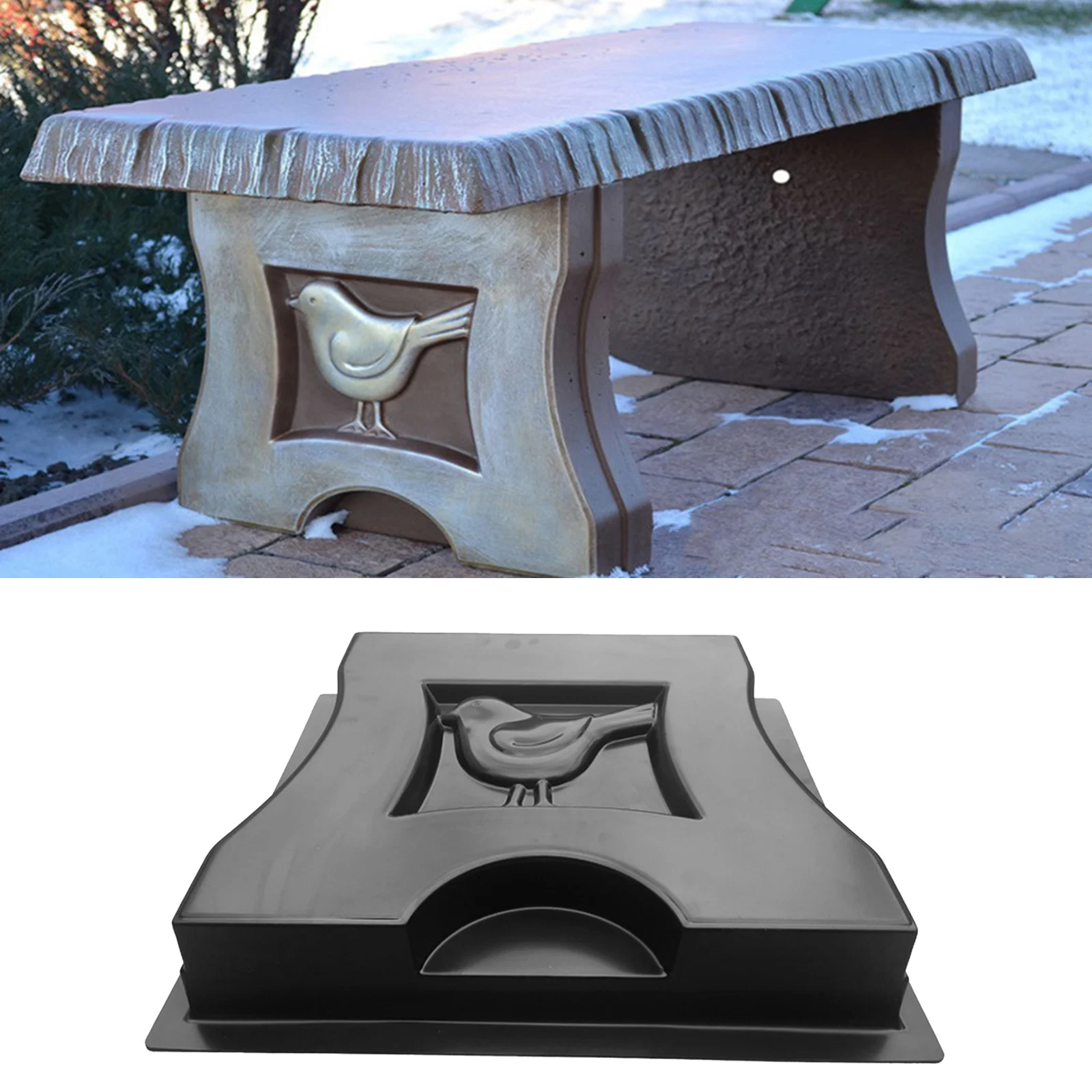 Bench Leg Mould Bird Shaped DIY Concrete Garden Mould Patio Paving Pathmate