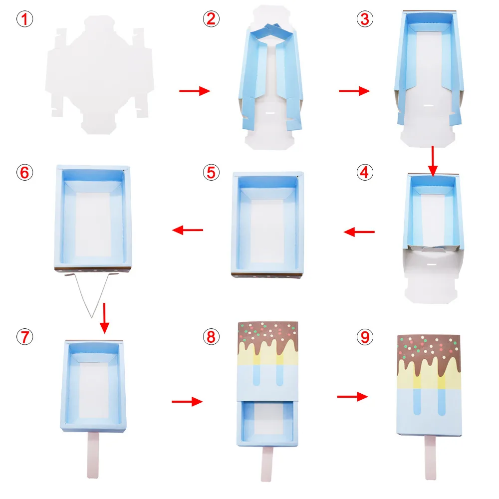 5pcs Paper Gift Box New Ice Cream Shape Design Candy Box DIY Cookies Gift Candy Box Wedding Birthday Party Festival Supplies
5pcs Paper Gift Box New Ice Cream Shape Design Candy Box DIY Cookies Gift Candy Box Wedding Birthday Party Festival Supplies