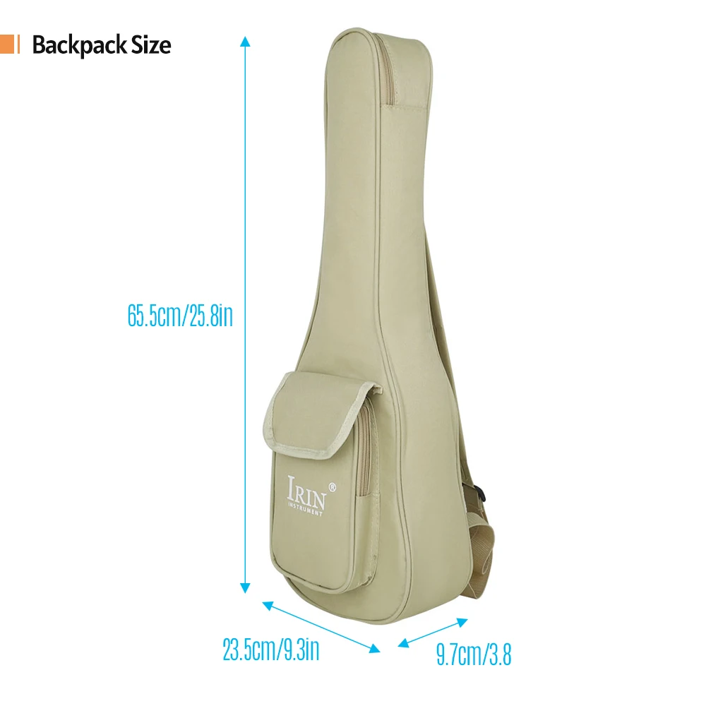 IRIN Ukulele Shoulders Bag Thickened Cotton Bag Waterproof Bag Padded Backpack for 24 Inch Ukulele guitar accessories
IRIN Ukulele Shoulders Bag Thickened Cotton Bag Waterproof Bag Padded Backpack for 24 Inch Ukulele guitar accessories