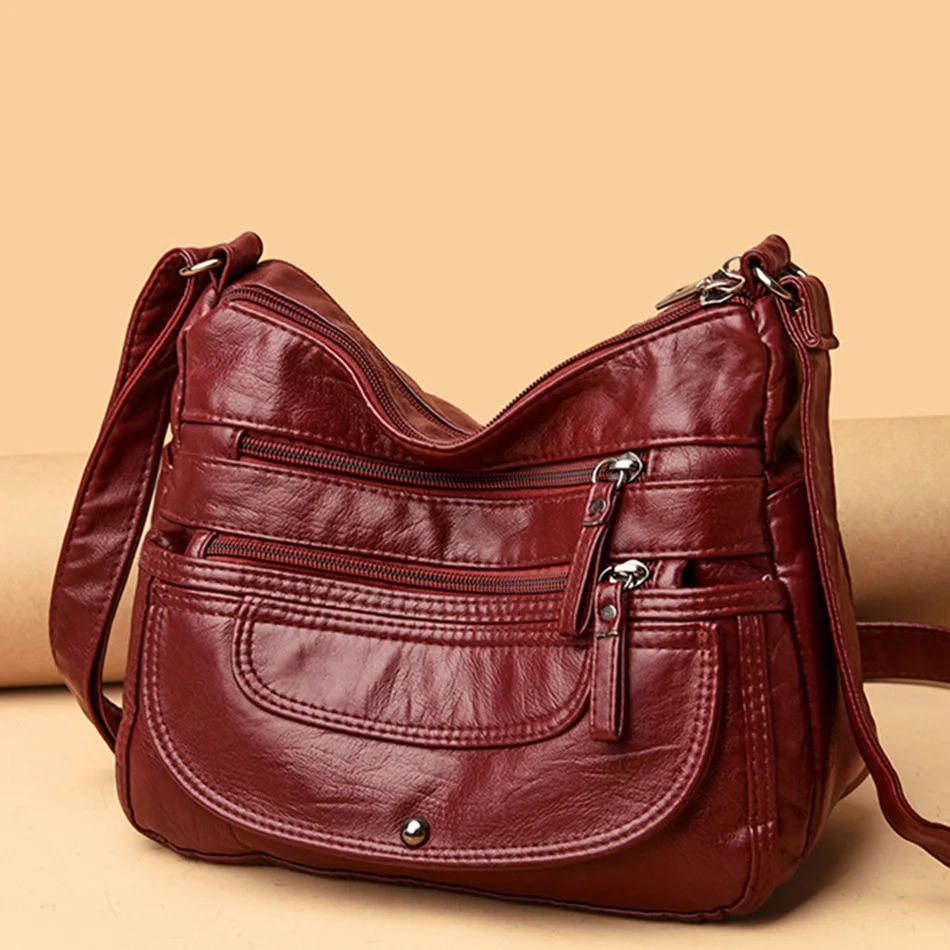 Women's luxury cross brand handbag, soft leather shoulder strap with lapel, 2021
Women's luxury cross brand handbag, soft leather shoulder strap with lapel, 2021