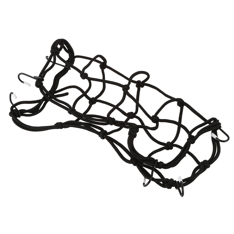 

Motorcycle Packing Carrier Web Cargo Hold Down Net 30 x 30cm Bungee Black