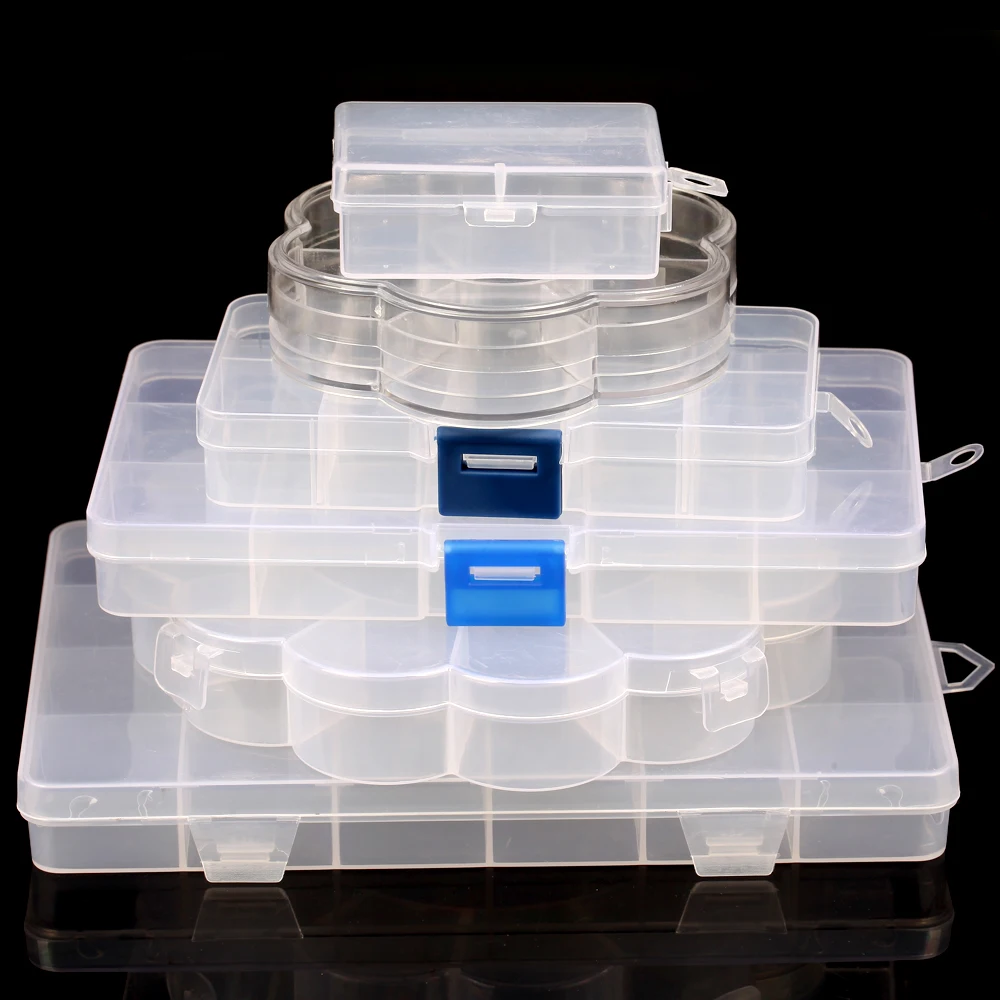 Transparent Plastic Storage Jewelry Beads Storage Box Adjustable Container For Beads Earring Box For Jewelry Tool Box
Transparent Plastic Storage Jewelry Beads Storage Box Adjustable Container For Beads Earring Box For Jewelry Tool Box