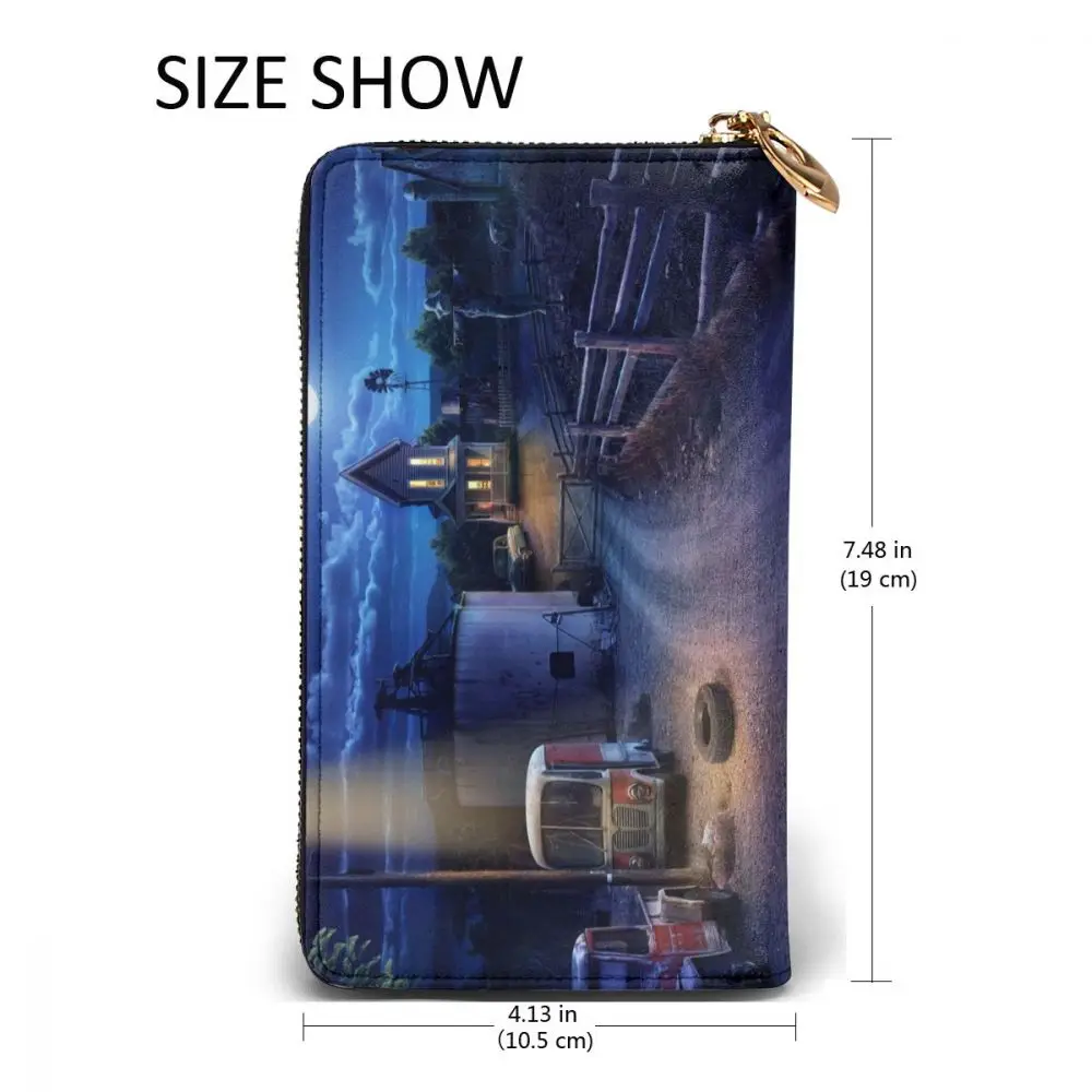 2021 Fashion Long Leather Wallets Farmhouse Barn Night Road Light Unisex Classic Purse Zipper Wallet with Card Holder
2021 Fashion Long Leather Wallets Farmhouse Barn Night Road Light Unisex Classic Purse Zipper Wallet with Card Holder