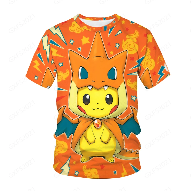 Men's Summer 3D T-Shirt Couple's Cute And Fashionable Cartoon Pokemon-Go Pikachu Street Party Essential Oversize T-Shirt Hot
Men's Summer 3D T-Shirt Couple's Cute And Fashionable Cartoon Pokemon-Go Pikachu Street Party Essential Oversize T-Shirt Hot