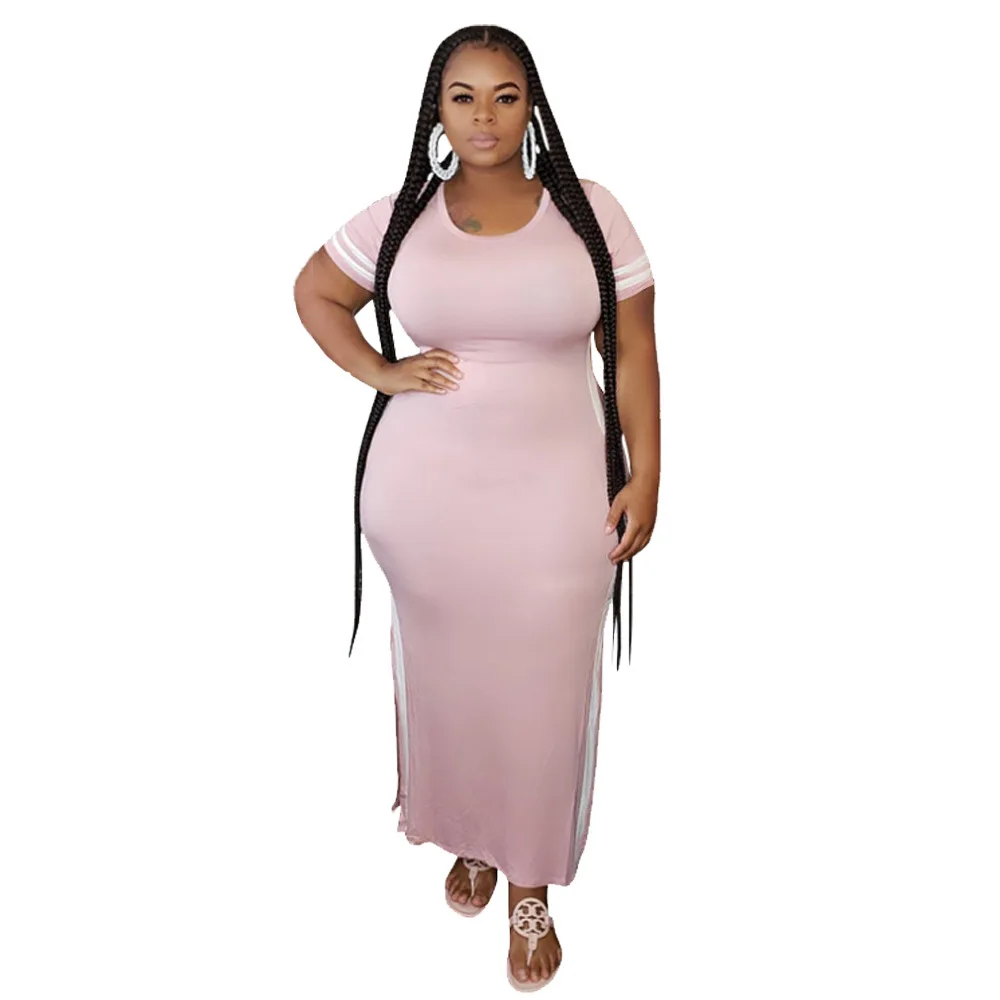 2021 Summer New Women's Large Size Dress round Neck Short Sleeve Casual Multicolor Long Dress
2021 Summer New Women's Large Size Dress round Neck Short Sleeve Casual Multicolor Long Dress