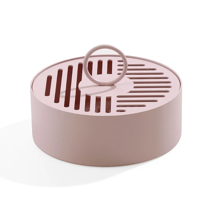 Metal Insect Repellent Coil Holder Box with Lid Handle Portable Hollow Out Iron Round Fireproof Incense Burner Case Tray
Metal Insect Repellent Coil Holder Box with Lid Handle Portable Hollow Out Iron Round Fireproof Incense Burner Case Tray