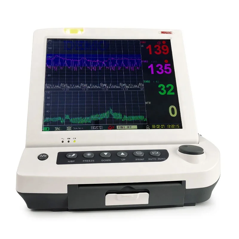 Portable CTG Machine Maternal Fetal Monitor with printer and large screen
Portable CTG Machine Maternal Fetal Monitor with printer and large screen