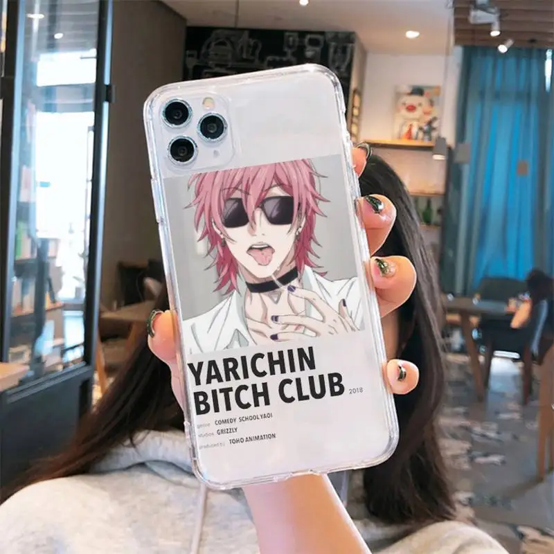 Yarichin bitch Club Anime Phone Case Transparent soft For iphone 5 5s 5c se 6 6s 7 8 11 12 plus mini x xs xr pro max
Yarichin bitch Club Anime Phone Case Transparent soft For iphone 5 5s 5c se 6 6s 7 8 11 12 plus mini x xs xr pro max