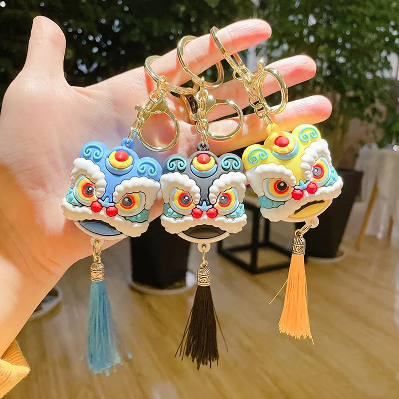 New Year Lion Dance Key Chain Chinese Culture Keyring Car Key Ring Women and Men Bag Pendant Creative Small Keychain Gift
New Year Lion Dance Key Chain Chinese Culture Keyring Car Key Ring Women and Men Bag Pendant Creative Small Keychain Gift