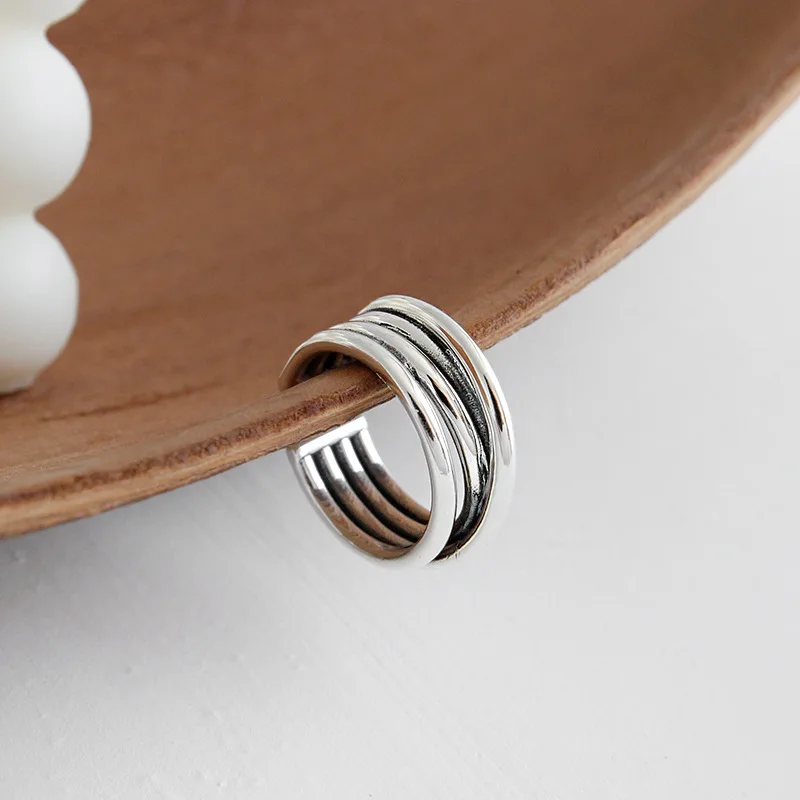 YPAY Korea S925 Sterling Silver Open Rings for Women Vintage Do the Old Style Multi-Lines Finger Ring Bague Fine Jewelry YMR918
YPAY Korea S925 Sterling Silver Open Rings for Women Vintage Do the Old Style Multi-Lines Finger Ring Bague Fine Jewelry YMR918