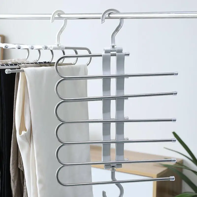 Hot Newest Multifunction 5 In 1 Pant Rack Shelves Stainless Steel Clothes Hangers Multi-functional Wardrobe Magic Hanger
Hot Newest Multifunction 5 In 1 Pant Rack Shelves Stainless Steel Clothes Hangers Multi-functional Wardrobe Magic Hanger