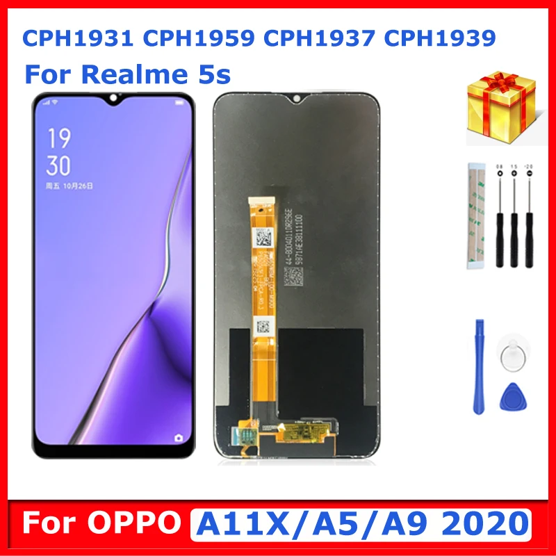 For OPPO A11x Realme 5s LCD Display RMX1925 Touch Panel Screen A11 Sensor Digitizer Assembly A8 Replacement A5 2020 Repair Tools
For OPPO A11x Realme 5s LCD Display RMX1925 Touch Panel Screen A11 Sensor Digitizer Assembly A8 Replacement A5 2020 Repair Tools