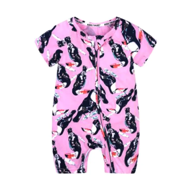 0-3years old boys and girls summer romper cartoon print Korean version of the new fashion sweet jumpsuit Beibei quality clothing
0-3years old boys and girls summer romper cartoon print Korean version of the new fashion sweet jumpsuit Beibei quality clothing