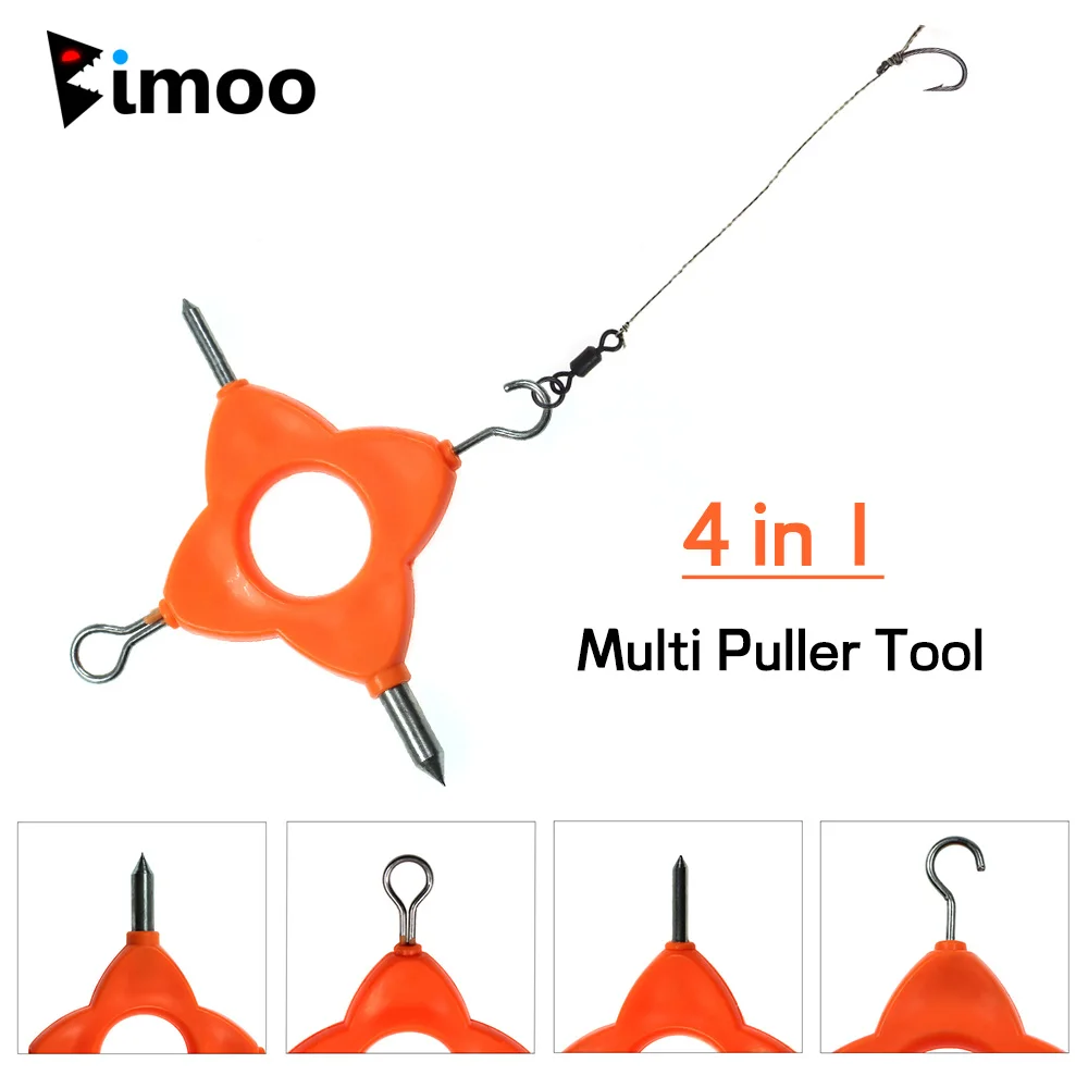 Bimoo 1PC 4 in 1 Multi Puller Tool Carp Fishing Line Knotting Knotless Knot Tool Carp Rig Making Accessories Fishing Tackle Toos
Bimoo 1PC 4 in 1 Multi Puller Tool Carp Fishing Line Knotting Knotless Knot Tool Carp Rig Making Accessories Fishing Tackle Toos