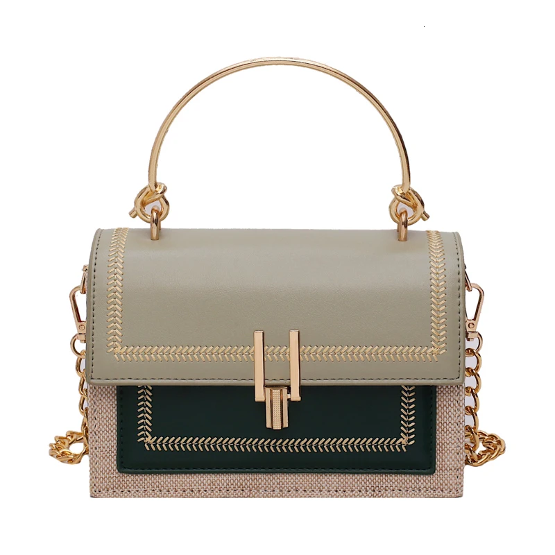 Color Contrast Pu Leather Crossbody Bag Women Chain Messenger Shoulder With Metal Handle Lady Tote Handbag Bolsa Feminina Mujer
Color Contrast Pu Leather Crossbody Bag Women Chain Messenger Shoulder With Metal Handle Lady Tote Handbag Bolsa Feminina Mujer