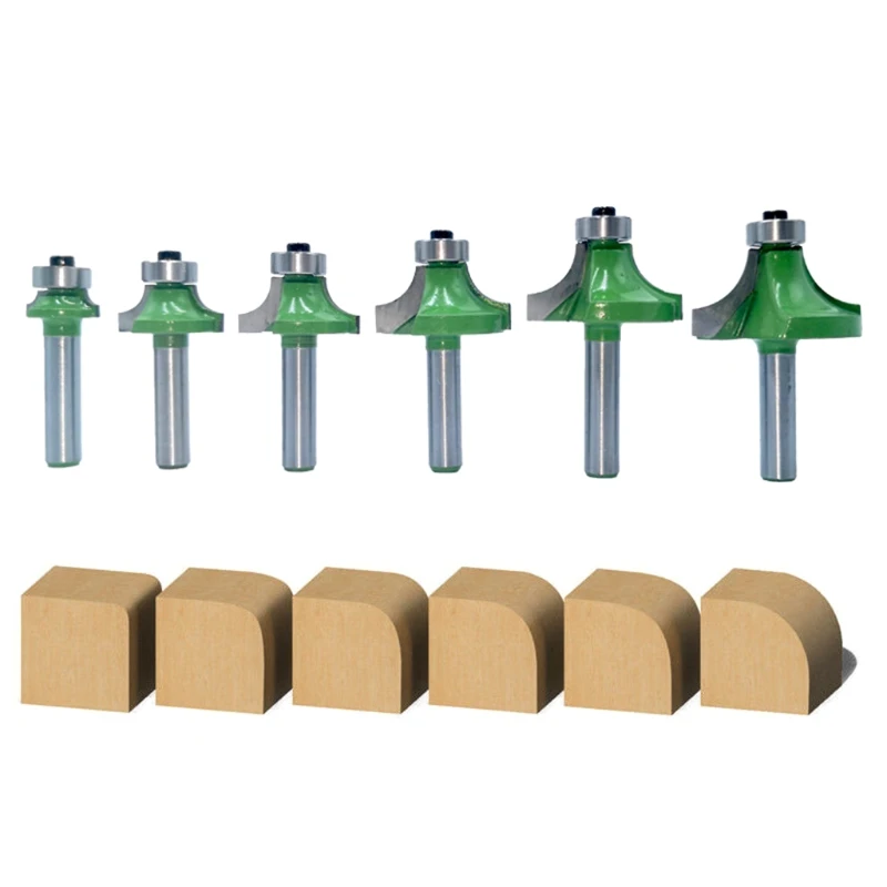 6 Pieces of 8 Mm Corner Milling Cutter with Bearing Milling Cutter Woodworking Tool Tungsten Carbide Fillet Knife
6 Pieces of 8 Mm Corner Milling Cutter with Bearing Milling Cutter Woodworking Tool Tungsten Carbide Fillet Knife