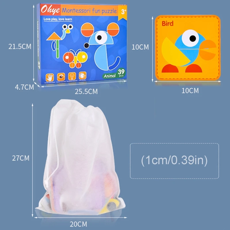 2021 New Children Wood Creative Fun Geometric Animal Puzzle Kids Development Jigsaw Toys
2021 New Children Wood Creative Fun Geometric Animal Puzzle Kids Development Jigsaw Toys