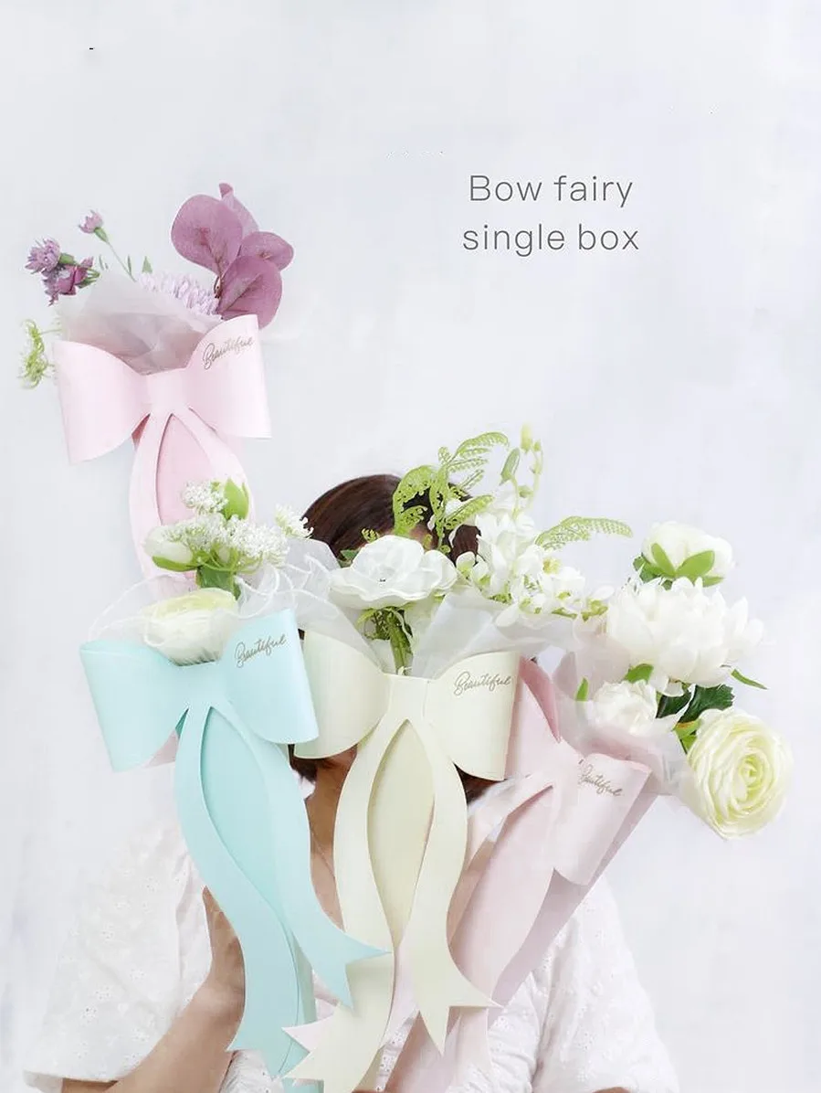 5pcs Bow Fairy Single Box Rose Flower Bouquet Packaging Box Korean Handmade Creative Single Box Wedding Decoration
5pcs Bow Fairy Single Box Rose Flower Bouquet Packaging Box Korean Handmade Creative Single Box Wedding Decoration