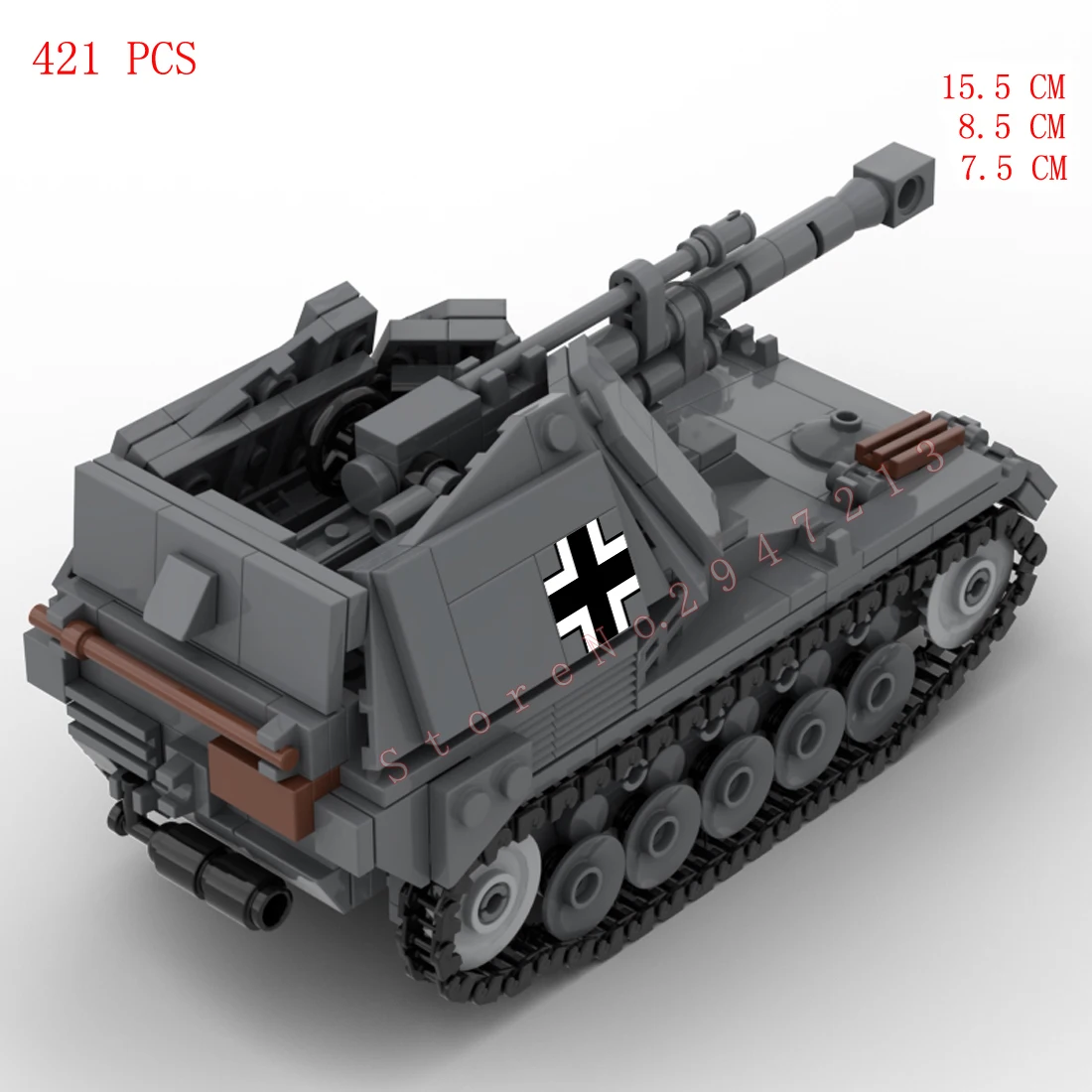 hot wwII military vehicles Wespe Sd.Kfz.124 Germany army weapons Antitank gun model brick Blitz war building block toys for gift
hot wwII military vehicles Wespe Sd.Kfz.124 Germany army weapons Antitank gun model brick Blitz war building block toys for gift