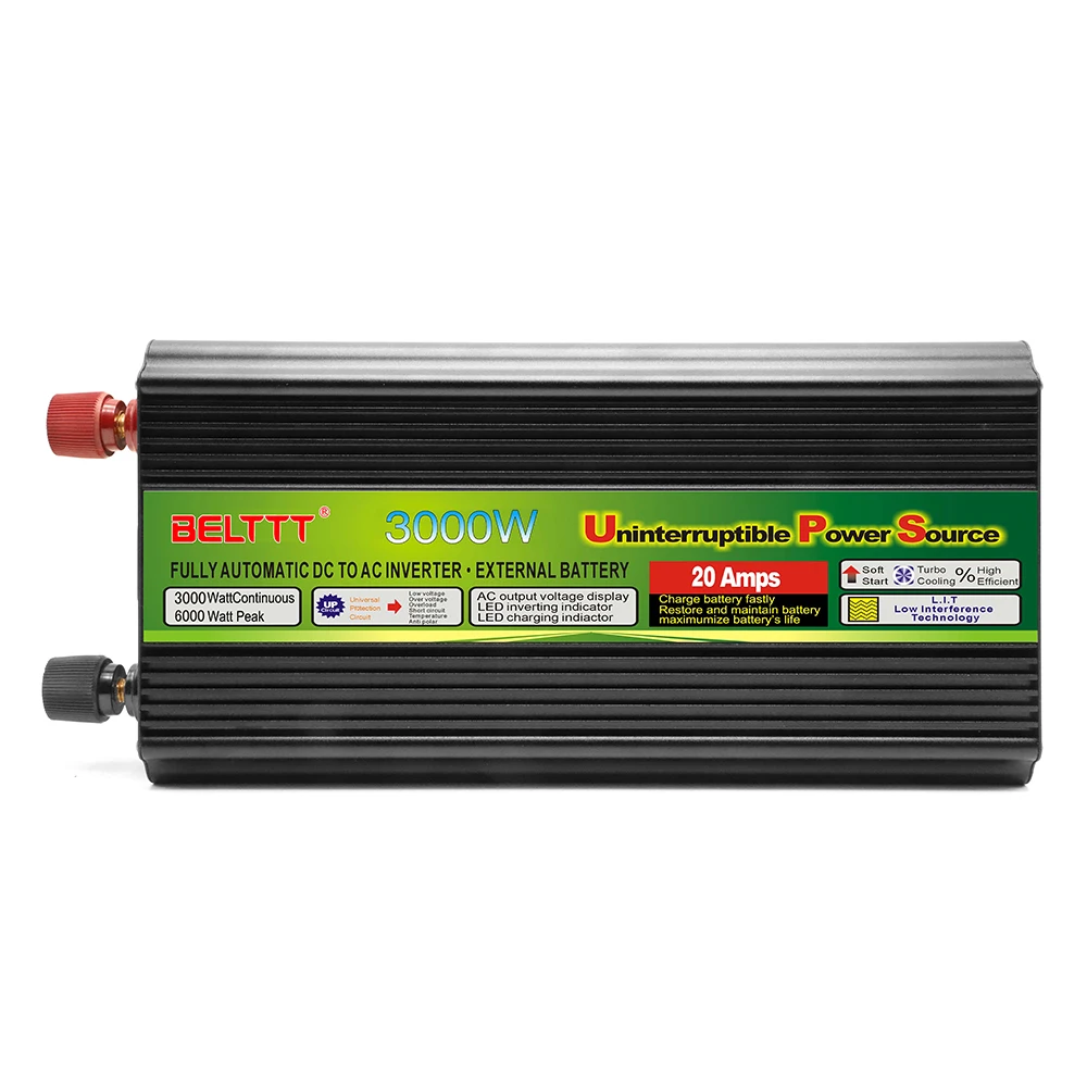 Car Inverter 3000W DC 12V 24V 48V AC 220V Modified Sine Wave Inverter Peak Power 6000W Charger Converter Intelligent Protection
Car Inverter 3000W DC 12V 24V 48V AC 220V Modified Sine Wave Inverter Peak Power 6000W Charger Converter Intelligent Protection