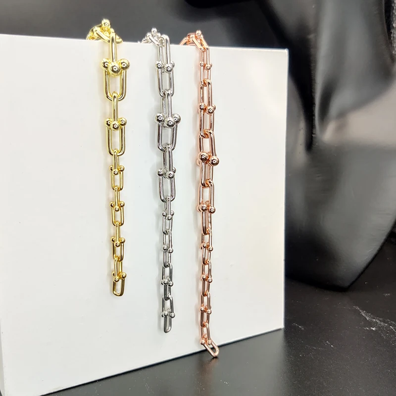 925 Sterling Silver Bracelet U-Shaped Gradient Women's Bracelet High End Luxury Brand Personality Jewelry Gift
925 Sterling Silver Bracelet U-Shaped Gradient Women's Bracelet High End Luxury Brand Personality Jewelry Gift