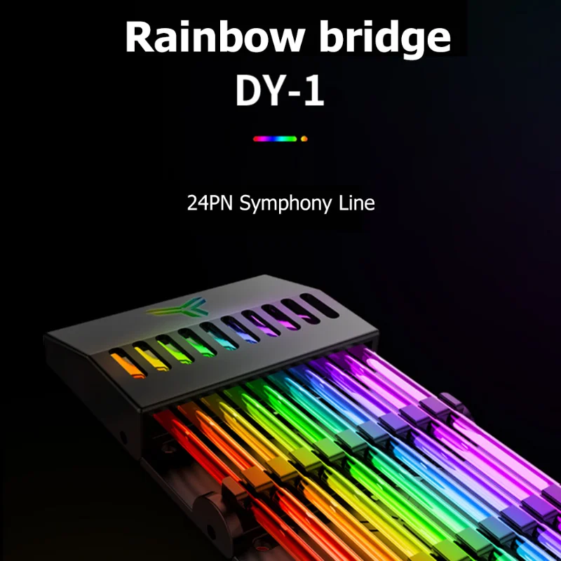 

JONSBO с радужным мостом DY-1, симфонический 24PIN шнур питания, 5 В, синхронизация с подсветкой/или автоматический эффект радусветильник