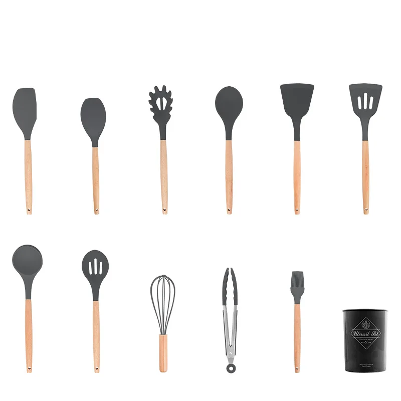 12-piece non-stick spatula slotted shovel soup spoon cooking spoon shovel oil brush kitchen utensils hot silicone kitchenware
12-piece non-stick spatula slotted shovel soup spoon cooking spoon shovel oil brush kitchen utensils hot silicone kitchenware