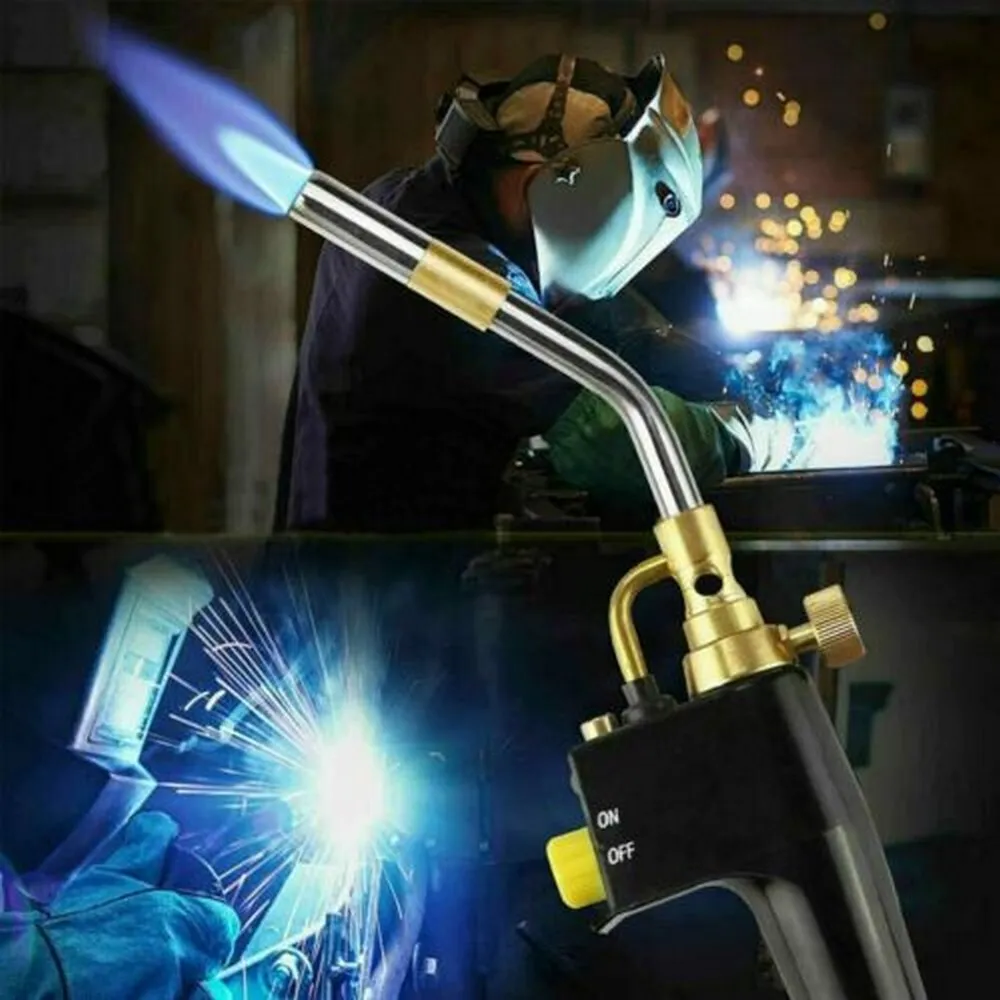 New MAPP Propane Gas Welding Torches Gas Jet Lighter Flame Airsoft Quick Fire Solder Burner Cooking Torch Thrower
New MAPP Propane Gas Welding Torches Gas Jet Lighter Flame Airsoft Quick Fire Solder Burner Cooking Torch Thrower