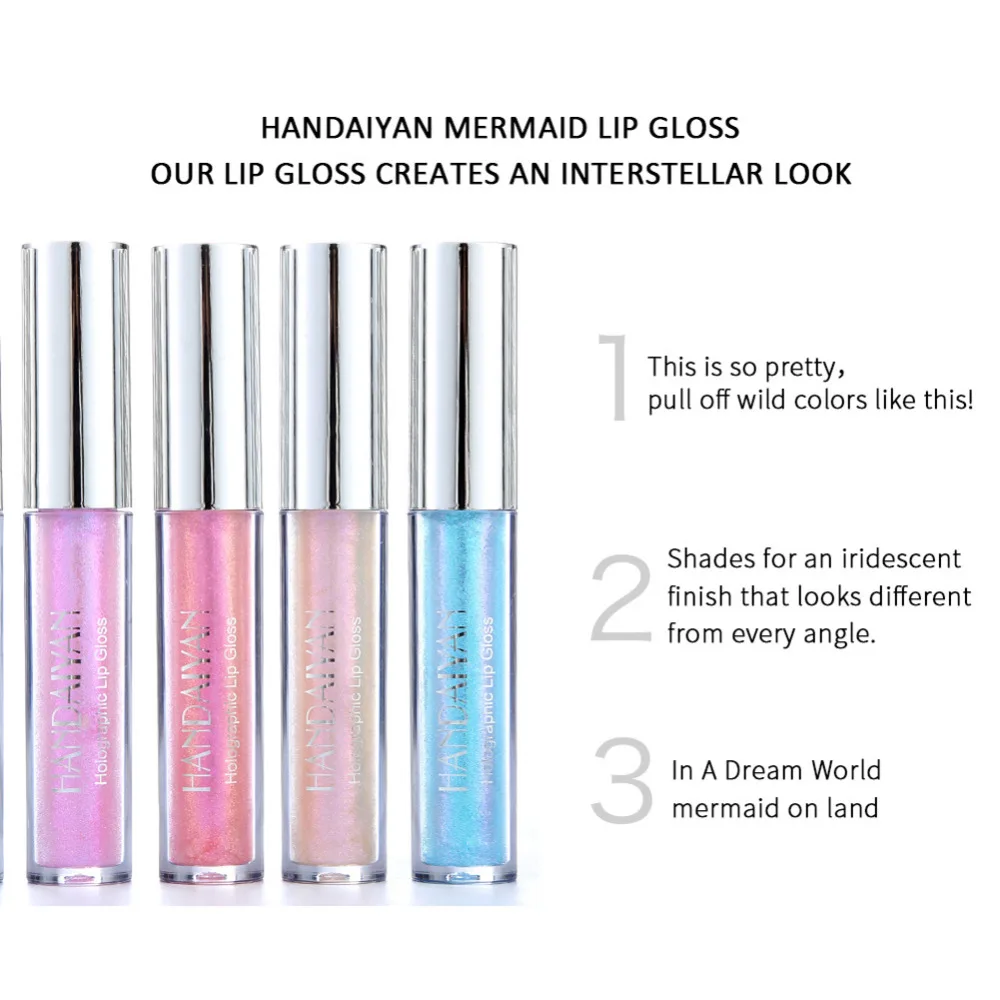 HANDAIYAN Liquid Lip Gloss Shiny Lip Tattoo Lipstick Mermaid Glitter Lipgloss Lip Plumper Gloss 6 Colors Makeup TSLM2
HANDAIYAN Liquid Lip Gloss Shiny Lip Tattoo Lipstick Mermaid Glitter Lipgloss Lip Plumper Gloss 6 Colors Makeup TSLM2