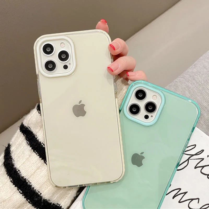 moskado Candy Color Transparent Shockproof Phone Cover For iPhone 11 Pro Max 12 Mini X XR XS Max 7 8Plus Soft Silicone TPU Cases
moskado Candy Color Transparent Shockproof Phone Cover For iPhone 11 Pro Max 12 Mini X XR XS Max 7 8Plus Soft Silicone TPU Cases