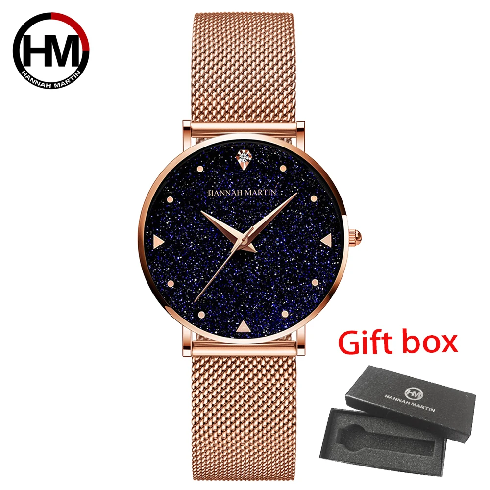 

Japan Movement Ladies Starry Sky Clock Luxury Women Watches Fashion Female Quartz Wristwatches Relogio Feminino Zegarek Damski