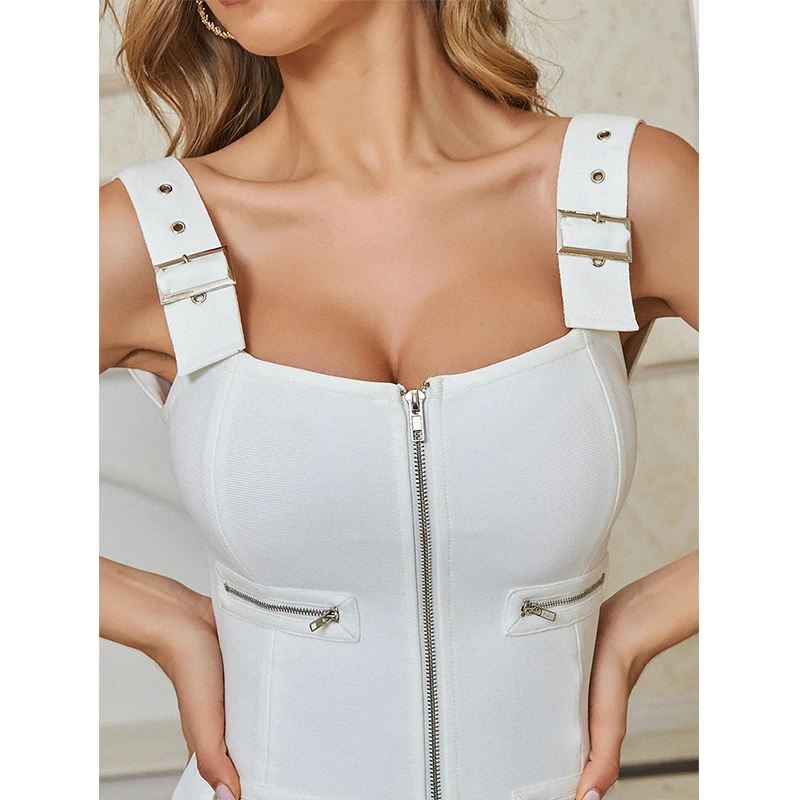 Sesidy Women White Mini Club Party Bandage Dress 2021 New Summer Sexy Spaghetti Strap Bodycon Celebrity Runway Dresses Vestidos
Sesidy Women White Mini Club Party Bandage Dress 2021 New Summer Sexy Spaghetti Strap Bodycon Celebrity Runway Dresses Vestidos