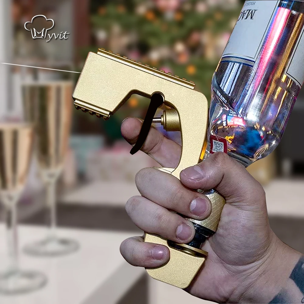 Champagne Gun Wine Sprayer Pistol Beer Bottle Durable Spray Gun ABS Plastic Version stopper Ejector Pop it Kitchen Bar Tools
Champagne Gun Wine Sprayer Pistol Beer Bottle Durable Spray Gun ABS Plastic Version stopper Ejector Pop it Kitchen Bar Tools