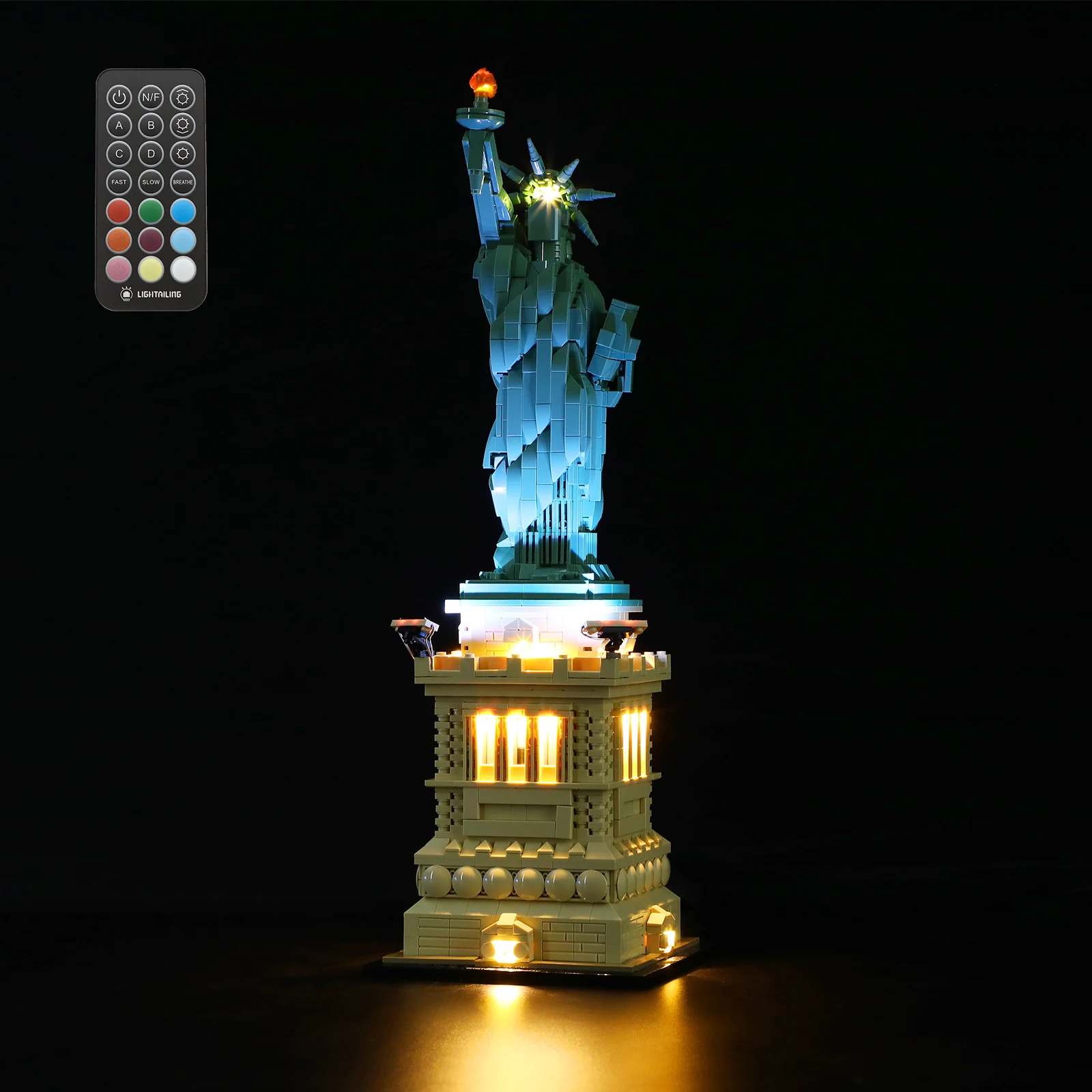 

JOY MAGS Only Led Light Kit for 21042 Statue of Liberty Building Blocks Set (NOT Include the Model) Bricks Toys RC Version