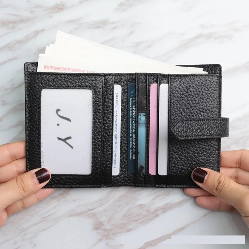 Genuine Leather Hasp Women Wallet Fashion Long/Short Solid Color Ladies Purse Luxury Mobile 2021 New Lychee Pattern Wallets
Genuine Leather Hasp Women Wallet Fashion Long/Short Solid Color Ladies Purse Luxury Mobile 2021 New Lychee Pattern Wallets