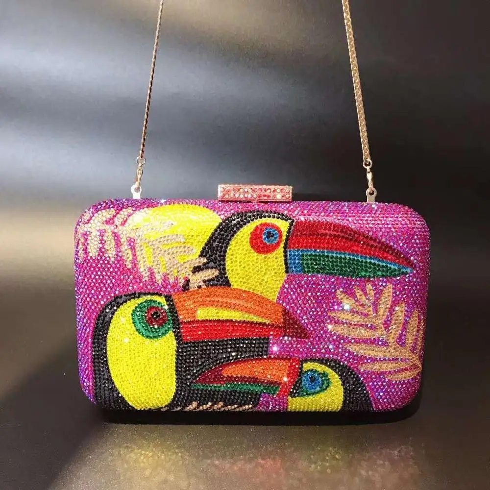 Women woodpecker Evening Party Diamonds Luxury Clutch Fashion white Bling Crystal Bridal Wedding Bag Purse blue Bolso Mujer bags
Women woodpecker Evening Party Diamonds Luxury Clutch Fashion white Bling Crystal Bridal Wedding Bag Purse blue Bolso Mujer bags