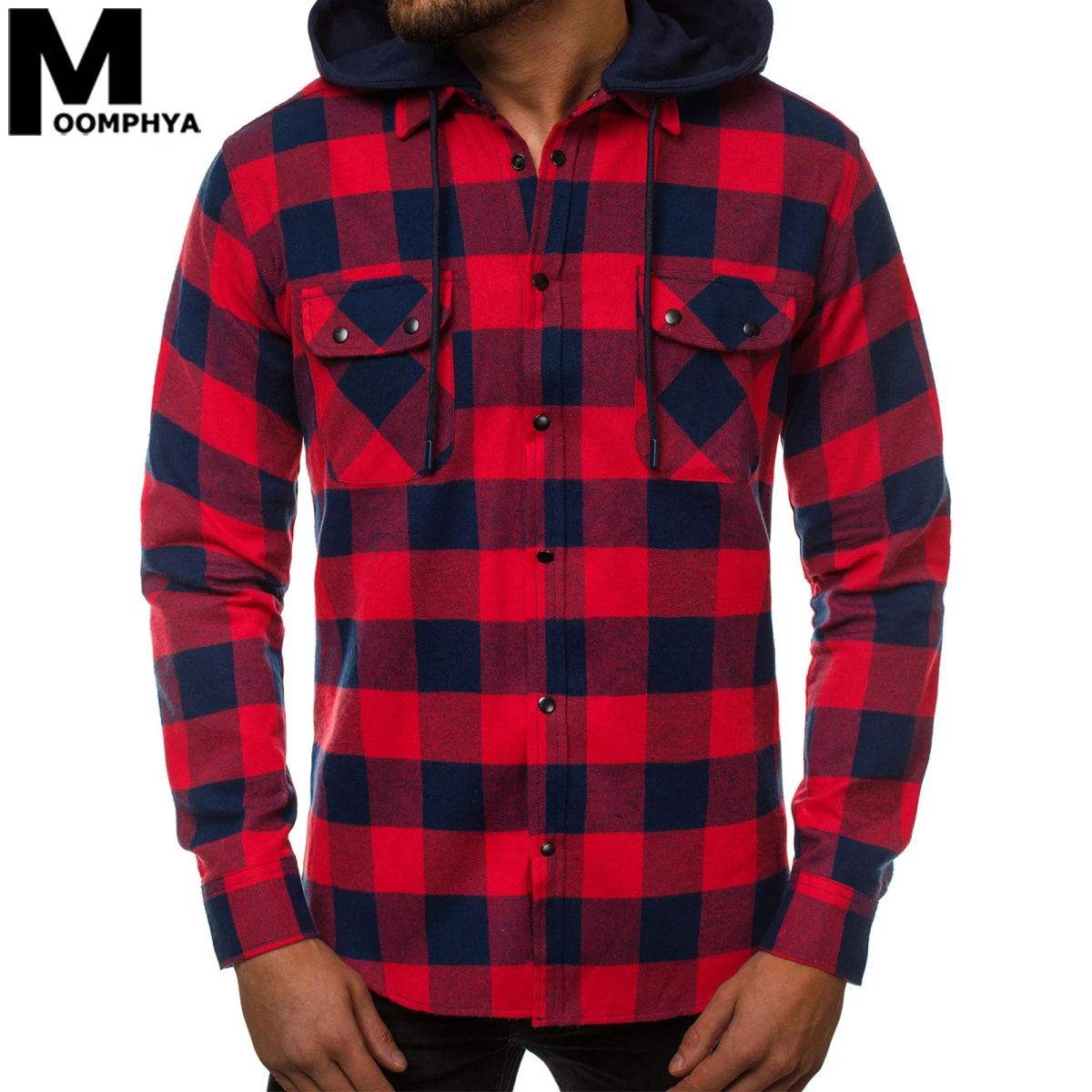 Moomphya 2020 Streetwear Hooded Shirt Men Plaid Men Shirt Casual Hoody Pocket Shirts For Men
Moomphya 2020 Streetwear Hooded Shirt Men Plaid Men Shirt Casual Hoody Pocket Shirts For Men