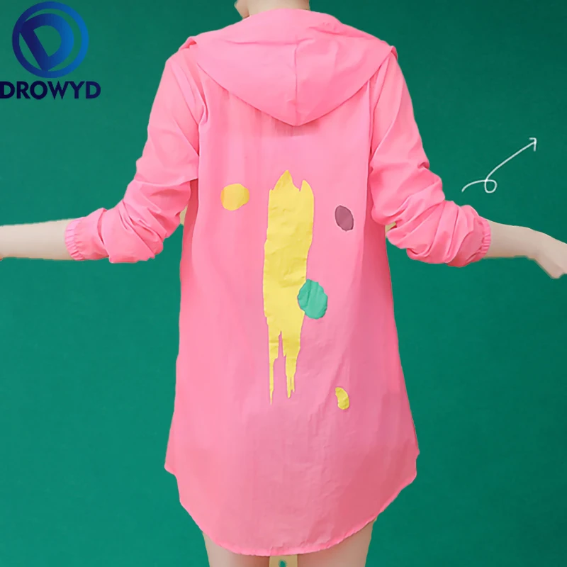 Summer Print Hooded Thin Baseball Jacket Women Casual Long-sleeve Bomber Tops Breathable Sunscreen Cardigan Slim Coat 3 Colors
Summer Print Hooded Thin Baseball Jacket Women Casual Long-sleeve Bomber Tops Breathable Sunscreen Cardigan Slim Coat 3 Colors