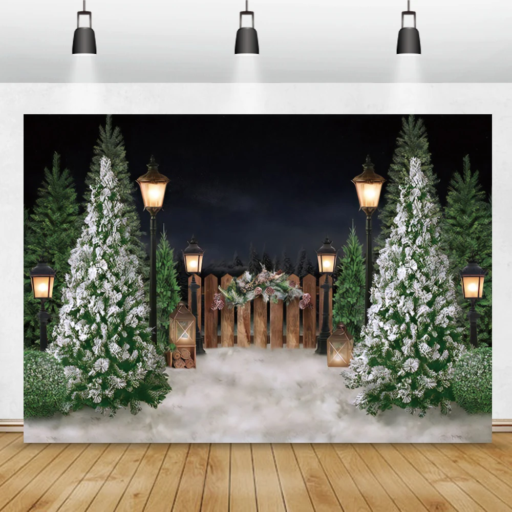 Photo Backdrop Winter Forest Snowscape Pine Trees Fence Snowfield Family Shoot Christmas Party Photography Background Photocall 
Photo Backdrop Winter Forest Snowscape Pine Trees Fence Snowfield Family Shoot Christmas Party Photography Background Photocall